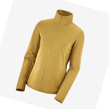 Salomon ESSENTIAL LIGHTWARM Hoodie Dam Gula | SE1102EBC