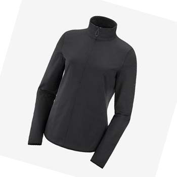 Salomon ESSENTIAL LIGHTWARM Hoodie Dam Svarta | SE1097ILH