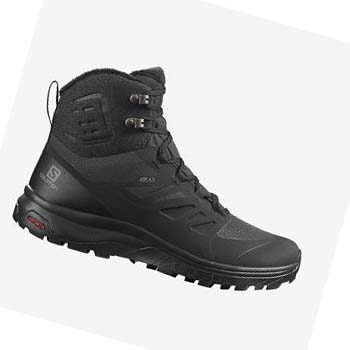 Salomon OUTBLAST THINSULATE™ CLIMASALOMON™ WATERPROOF Vinterkängor Dam Svarta | SE1013FDN