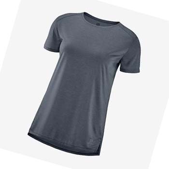 Salomon OUTLINE SUMMER T-shirt Dam Grå | SE1073YXF