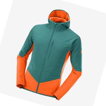 Salomon OUTLINE WARM HYBRID Hoodie Herr Gröna | SE414GSO