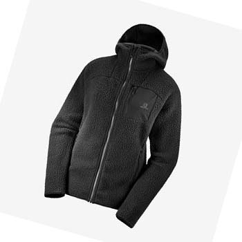 Salomon OUTLINE WARM TEDDY Hoodie Dam Svarta | SE1126TCE