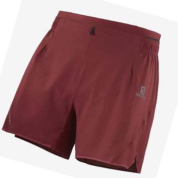 Salomon SENSE AERO 5'' Shorts Herr Röda | SE470AHK