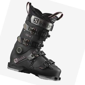 Salomon S/MAX 100 Pjäxor Dam Svarta | SE1559NWY