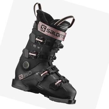 Salomon S/PRO 90 Pjäxor Dam Svarta Guld | SE1556CTV