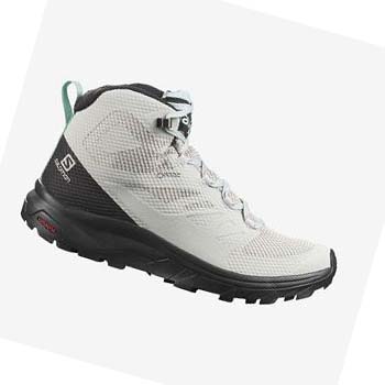 Salomon WoOUTLINE MID GORE-TEX Vandringsskor Dam Beige | SE836OKI