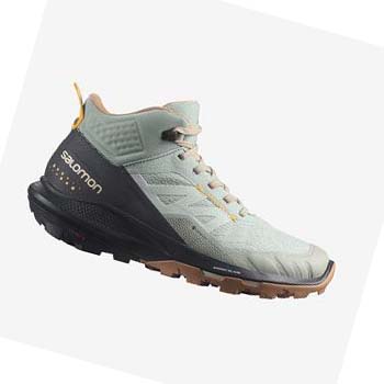 Salomon WoOUTPULSE MID GORE-TEX Vandringsskor Dam Mintgröna | SE840TCE