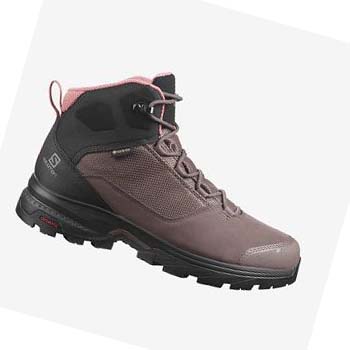 Salomon WoOUTWARD GORE-TEX Vandringsskor Dam Bruna | SE790EBC