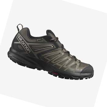 Salomon X CREST GORE-TEX Vandringsskor Herr Svarta Olivgröna | SE10EBC