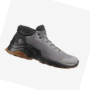 Salomon X REVEAL CHUKKA CLIMASALOMON™ WATERPROOF Vinterkängor Herr Grå | SE248NWY