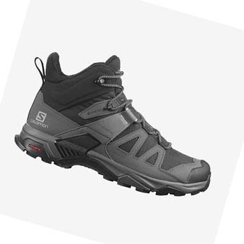 Salomon X ULTRA 4 MID WIDE GORE-TEX Vandringsskor Herr Svarta Blå | SE3PJJ