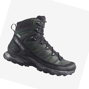 Salomon X ULTRA TREK GORE-TEX Vandringsskor Herr Grå Svarta Gröna | SE51FDN